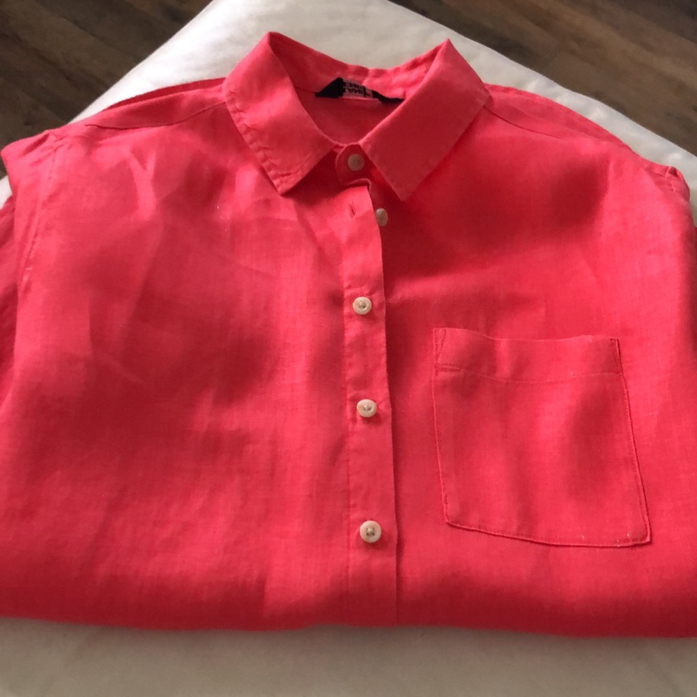 4️⃣ FOR $🔟! LANDS’ END OVERSIZED XS WOMEN’S BLOUSE - Picture 8 of 10